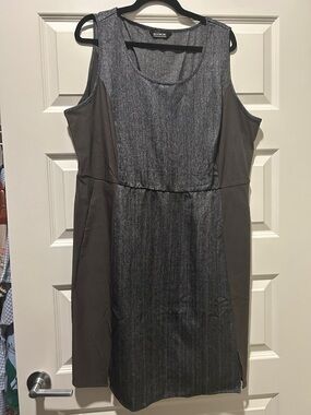 BloomChic Charcoal & Dark Gray Sleeveless Mini Dress